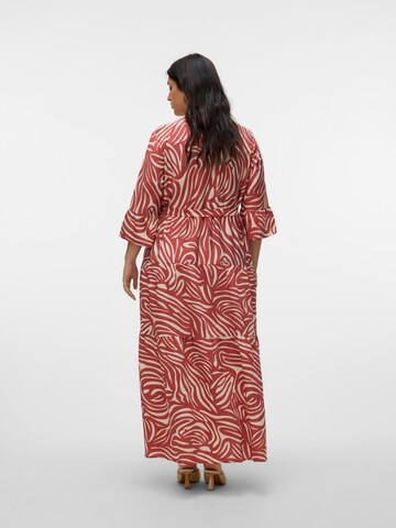 Vero Moda Curve Blousejurk 'VERA' in Bruin