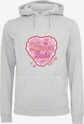 F4NT4STIC Sweatshirt 'Lover Babe Valentinstag' in Grau: Vorderseite