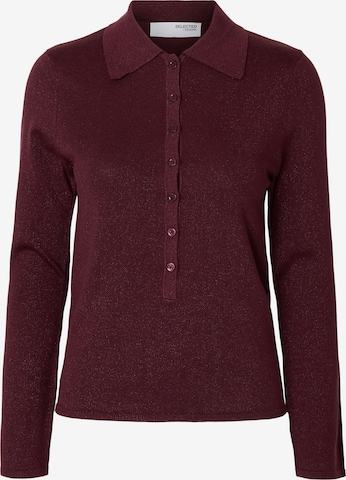 SELECTED Pullover 'SLFLURA' in Lila: Vorderseite