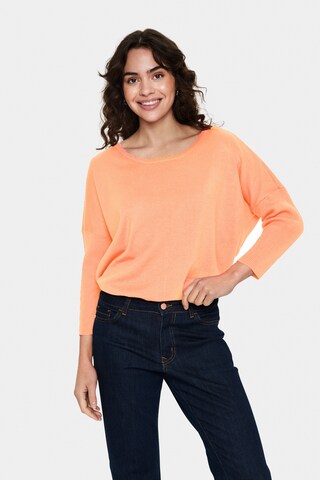 SAINT TROPEZ Pullover 'Mila' in Orange: Vorderseite