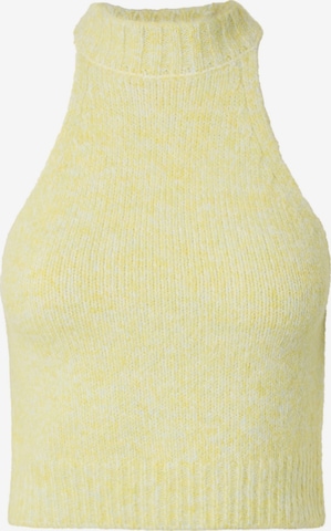 Tops en tricot 'PCSoftcrush' PIECES en jaune : devant