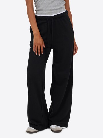 Wide Leg Pantalon BRAVE SOUL en noir : devant