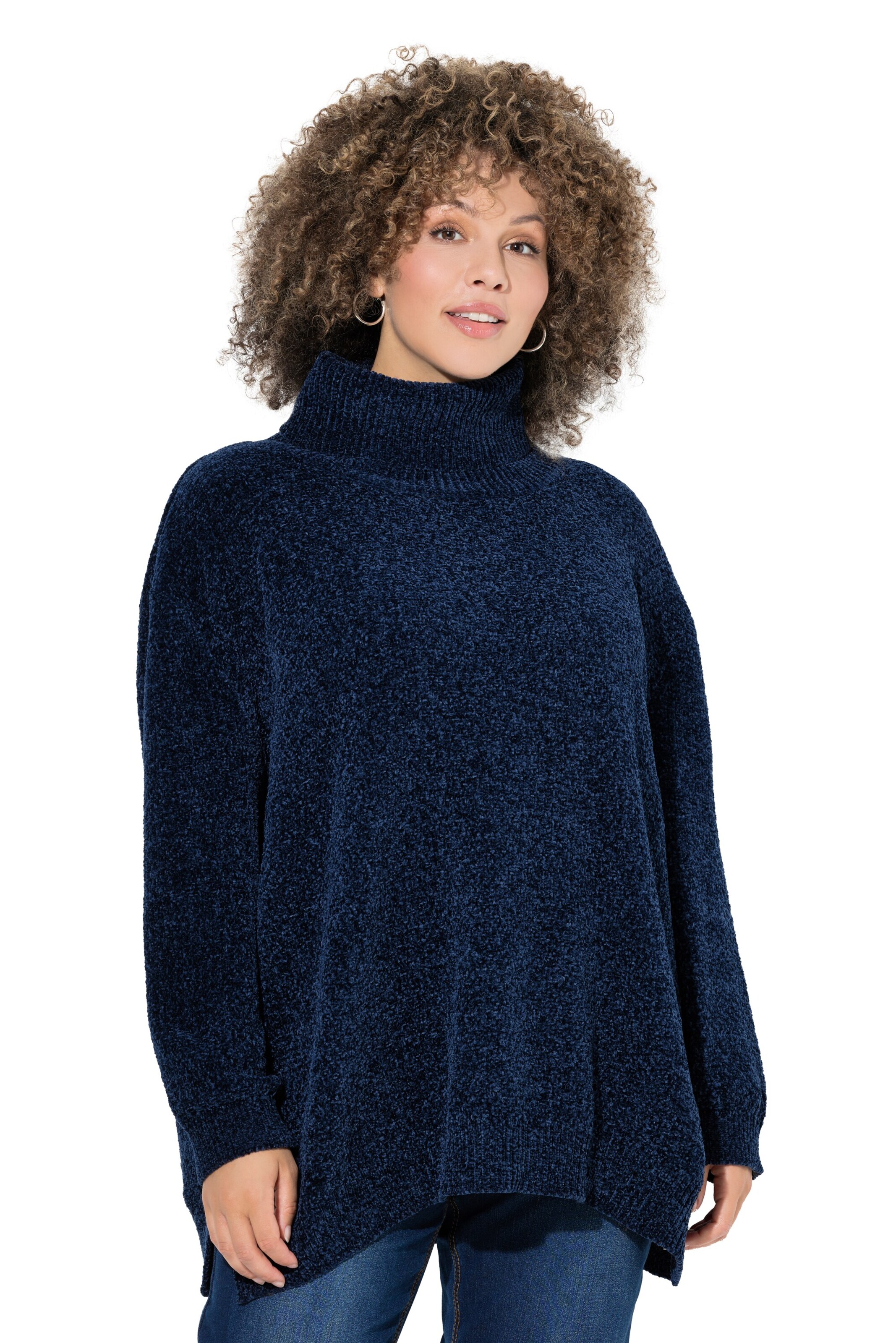 Ulla Popken Oversized sweater in Blue: front