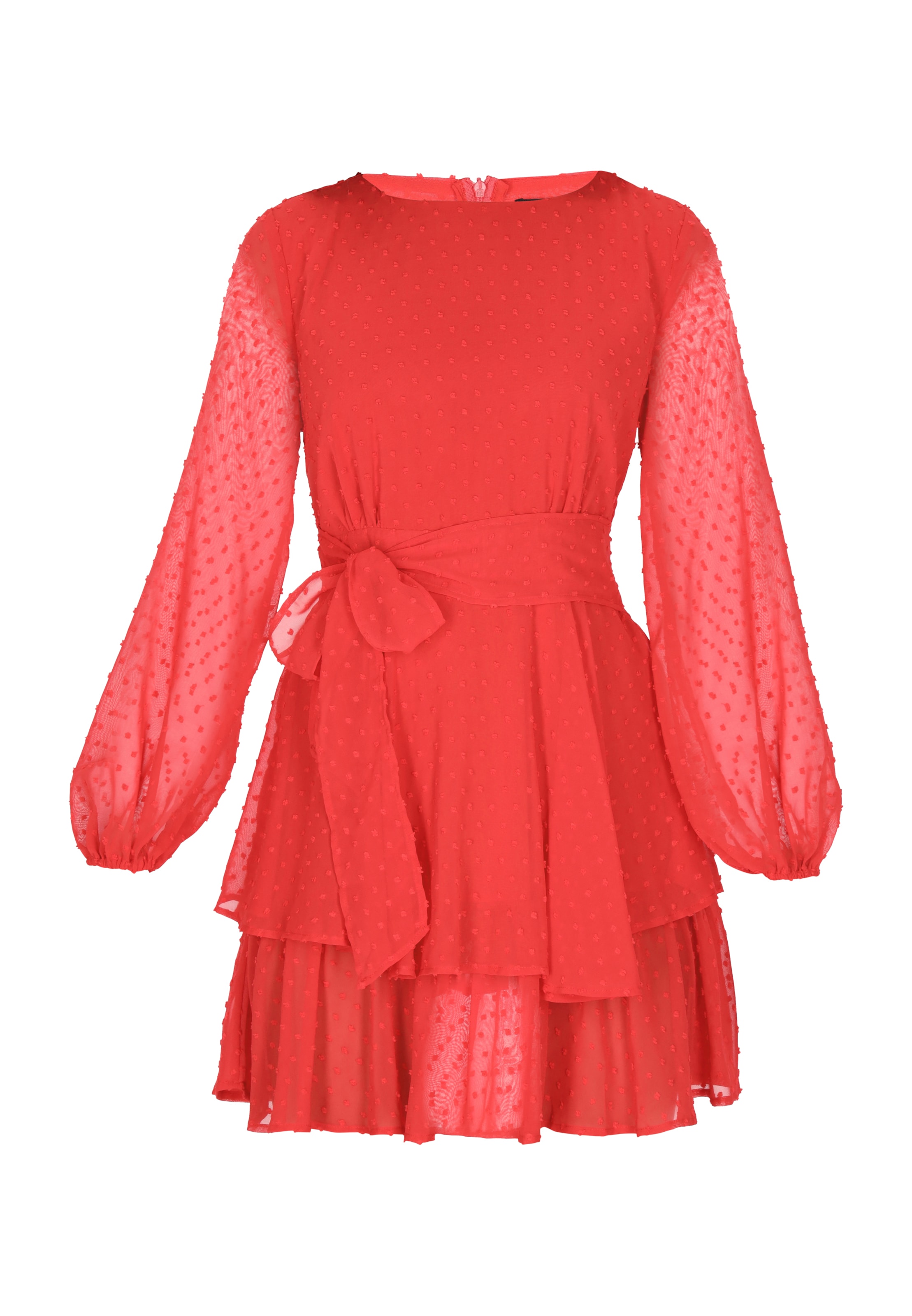 sarkans faina Kleita: no priekšpuses