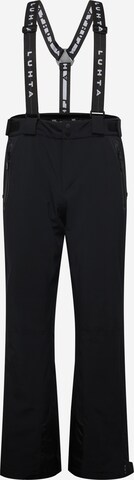 Regular Pantalon de sport 'KORTEPOHJA' LUHTA en noir : devant