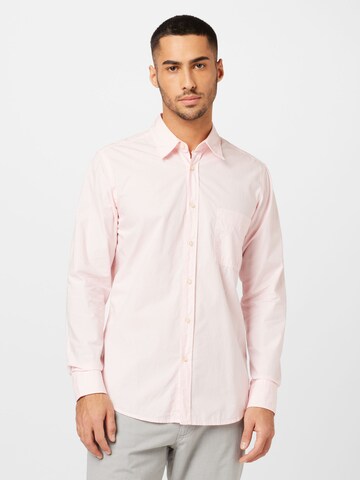 BOSS Regular fit Button Up Shirt 'Relegant 6' in Pink: front