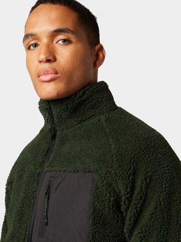 BRAVE SOUL Fleece jacket 'WESTLEY' in Green