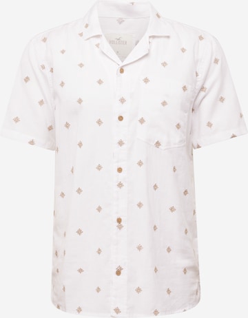 HOLLISTER Regular Fit Hemd in Weiß: Vorderseite