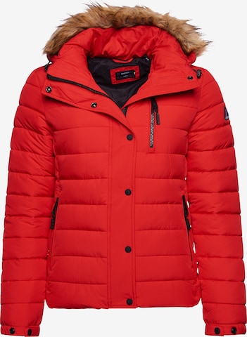 Superdry Winter Jacket 'Fuji' in Red: front