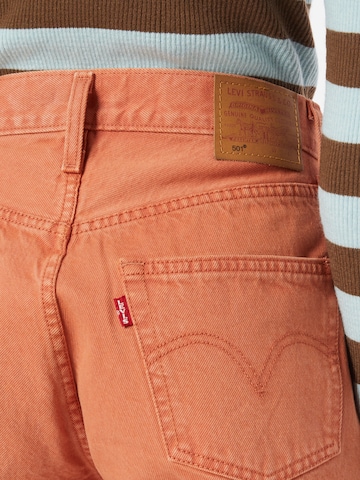 LEVI'S ® Normalny krój Jeansy '501® 90s Short' w kolorze pomarańczowy
