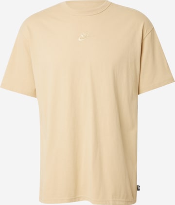 Nike Sportswear T-Shirt 'Premium Essentials' in Beige: Vorderseite