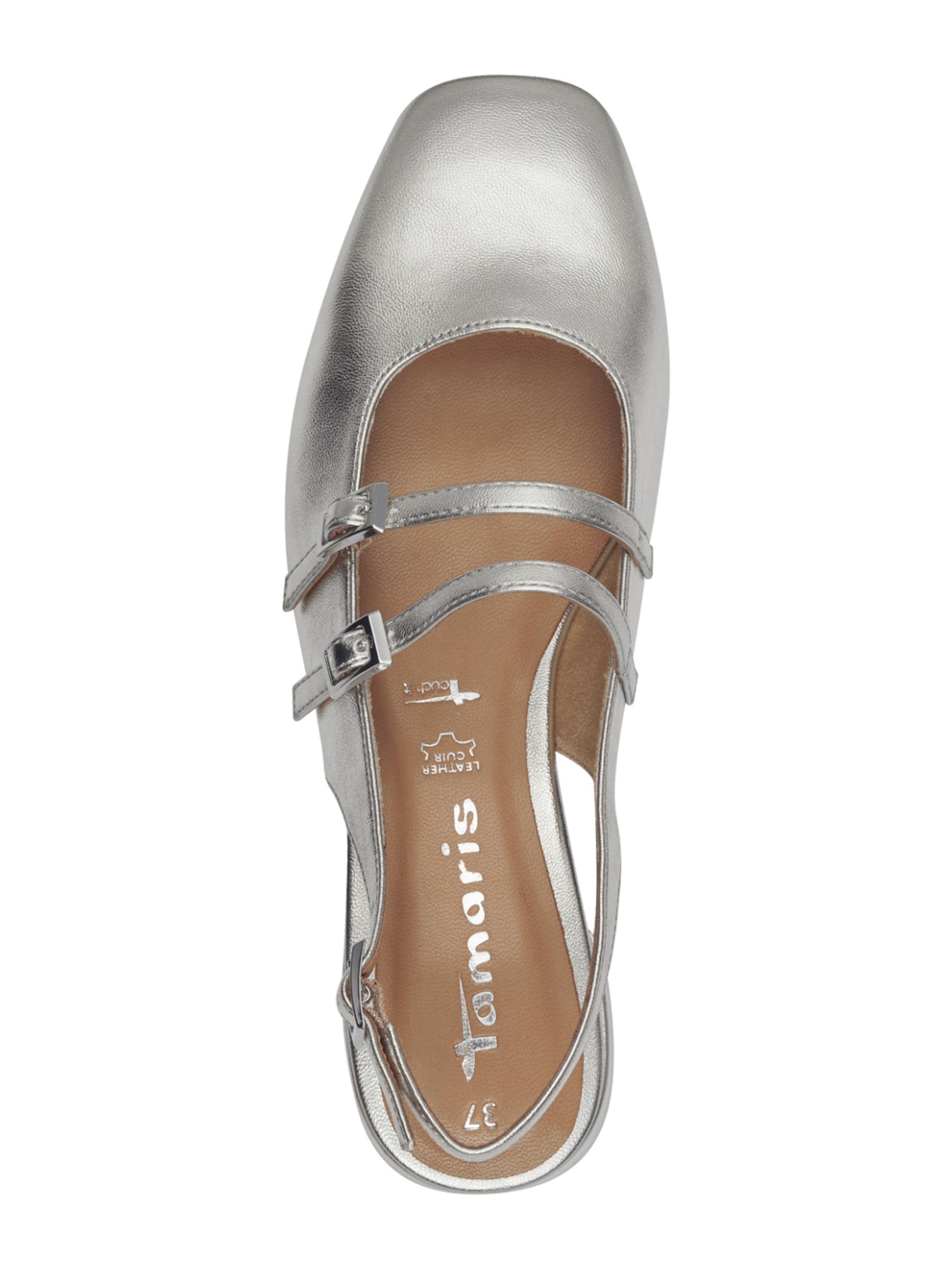 Escarpins à bride arrière Tamaris en argent