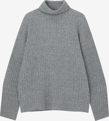 Pull&Bear Sweter w kolorze szary: przód