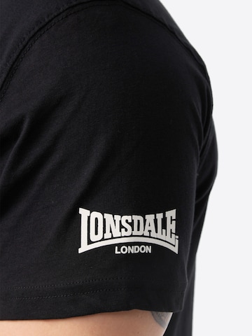 LONSDALE Shirt 'Against Racism' in Black