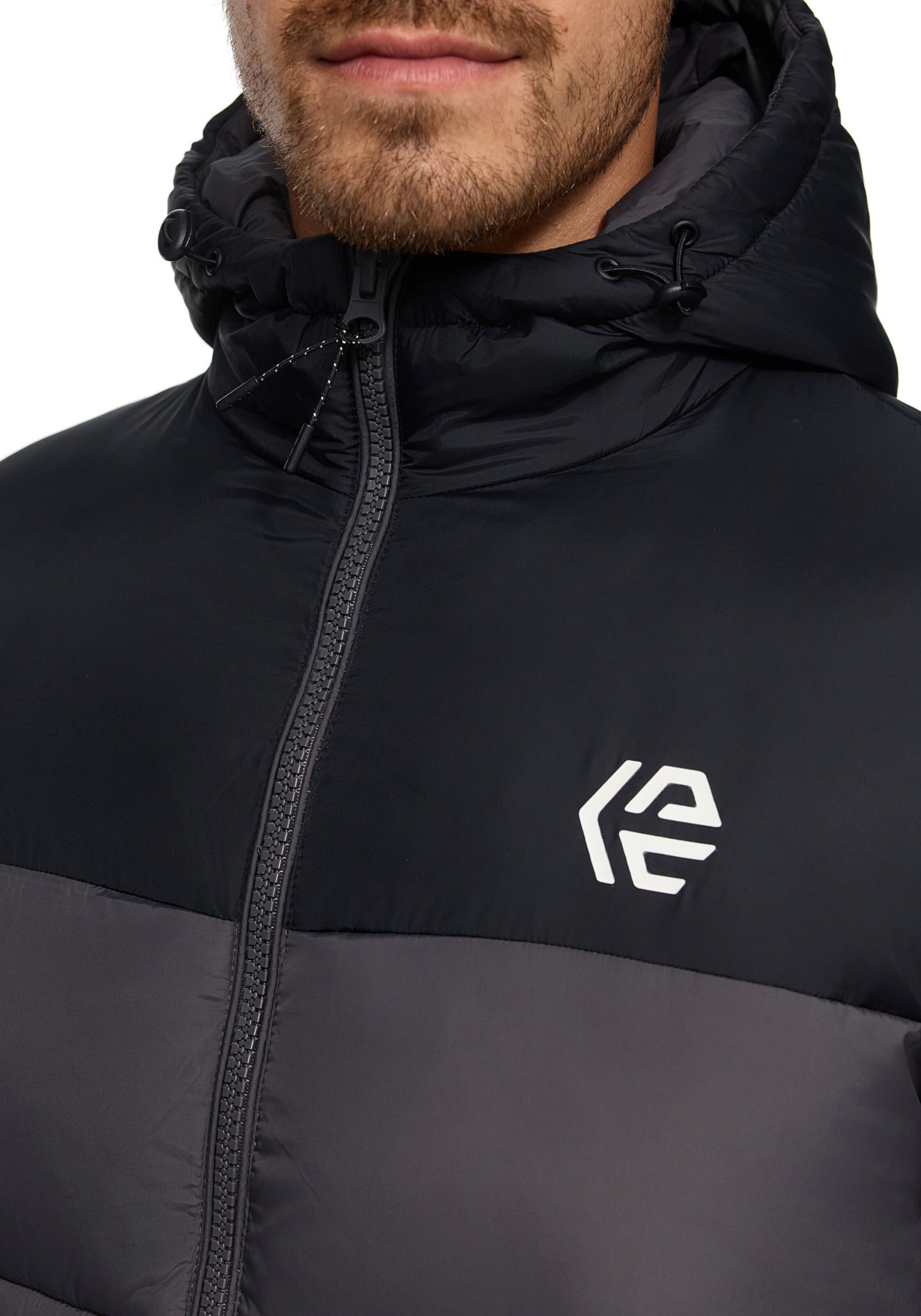 INDICODE JEANS Winter Jacket in Grey