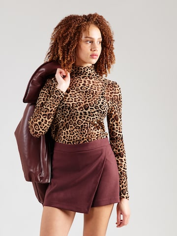 Lollys Laundry Tričko 'OrieLL' - Hnedá: predná strana