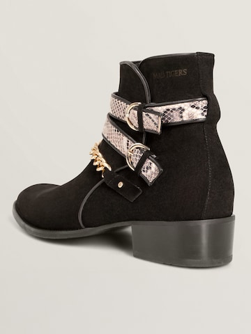 MAD TIGERS Boots 'SNAKE BUCKLE' in Black