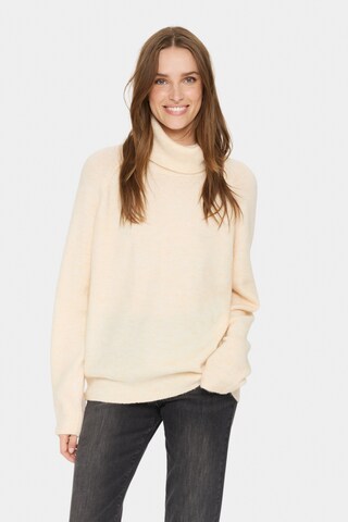 Pullover 'Garbie' di SAINT TROPEZ in bianco: frontale