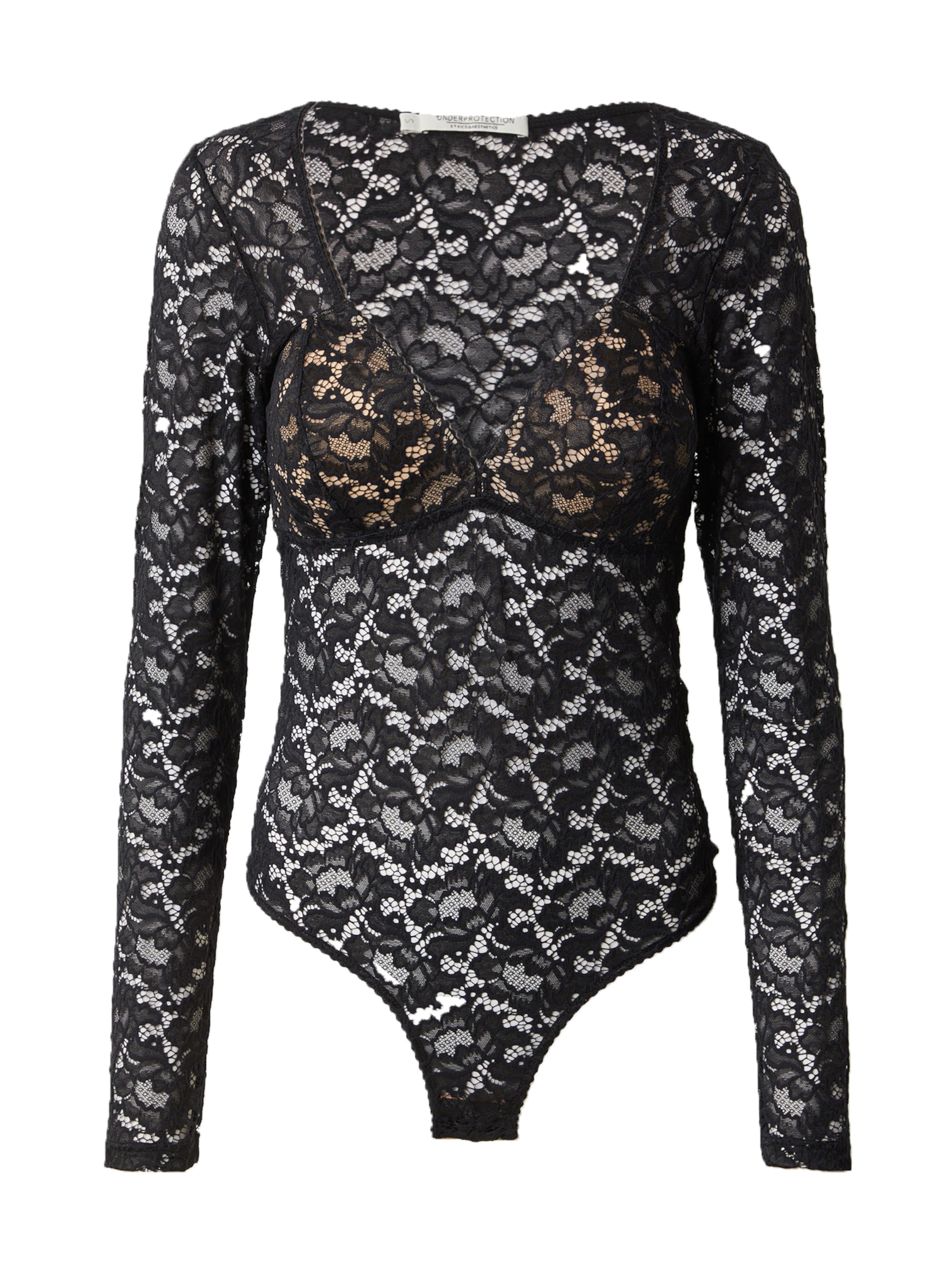 Body 'ROSIE' di Underprotection in nero: frontale