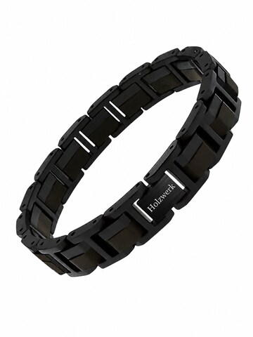 Holzwerk Armbånd 'TIEFSEE' i sort: forside