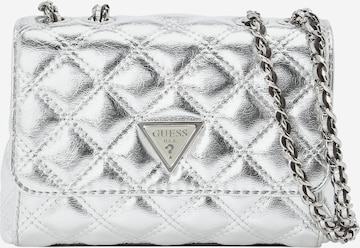 Bolso plateado guess sale