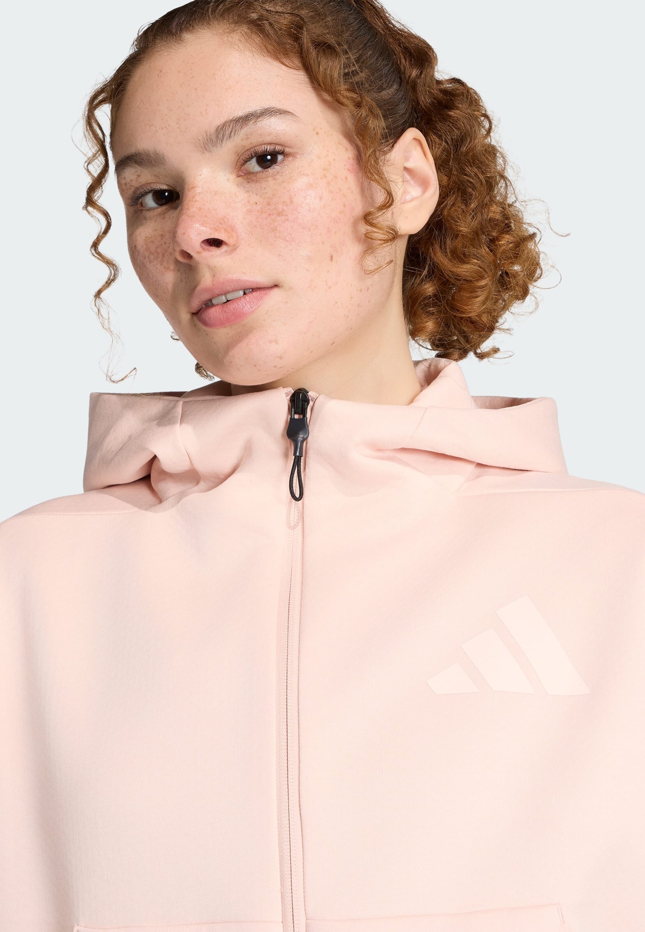 ADIDAS SPORTSWEAR Athletic Zip-Up Hoodie 'Z.N.E.' in Rose | ABOUT YOU