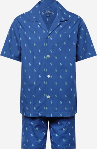 Polo Ralph Lauren Lühike pidžaama, värv sinine: eest vaates
