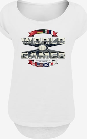 F4NT4STIC Shirt 'Retro Gaming World Games' in White: front