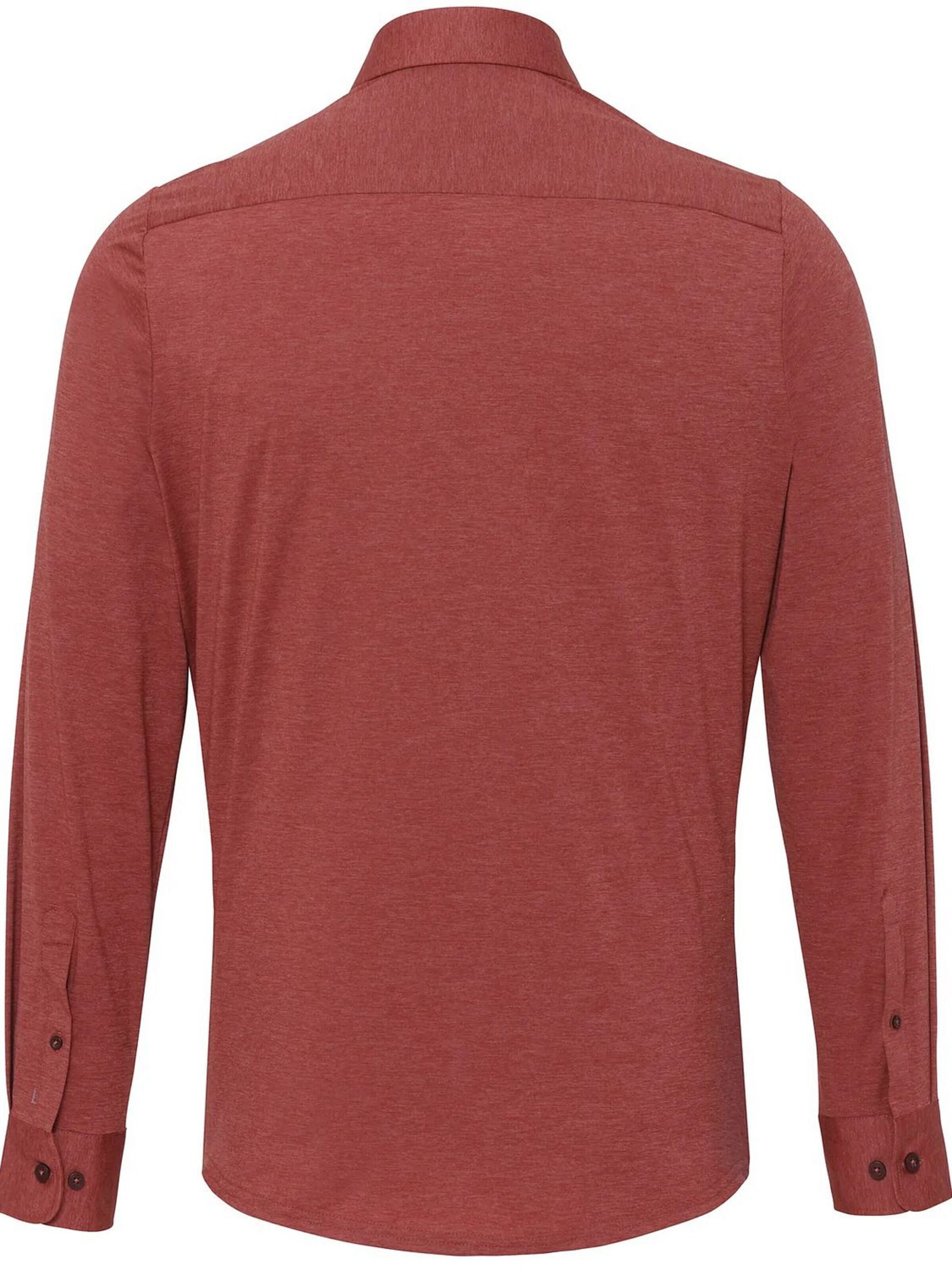 PURE Slim fit Button Up Shirt in Red