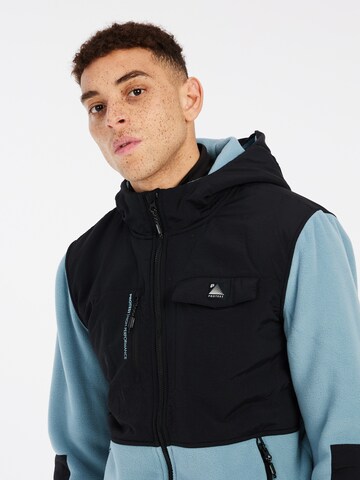 PROTEST Fleece jas 'PRTGRID' in Blauw