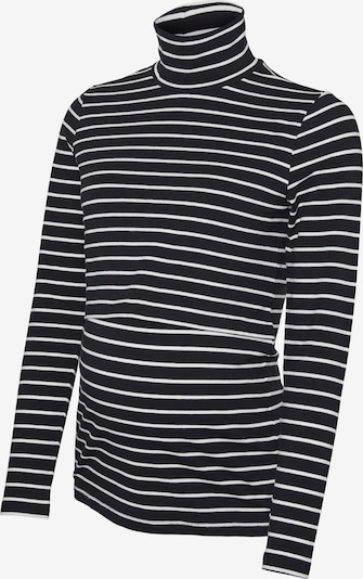 MAMALICIOUS Shirt 'SILJA JUNE' in de kleur Zwart / Wit, Productweergave