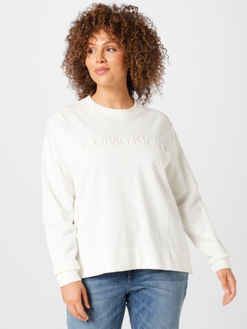 Calvin Klein Curve Sweatshirt in Beige: front