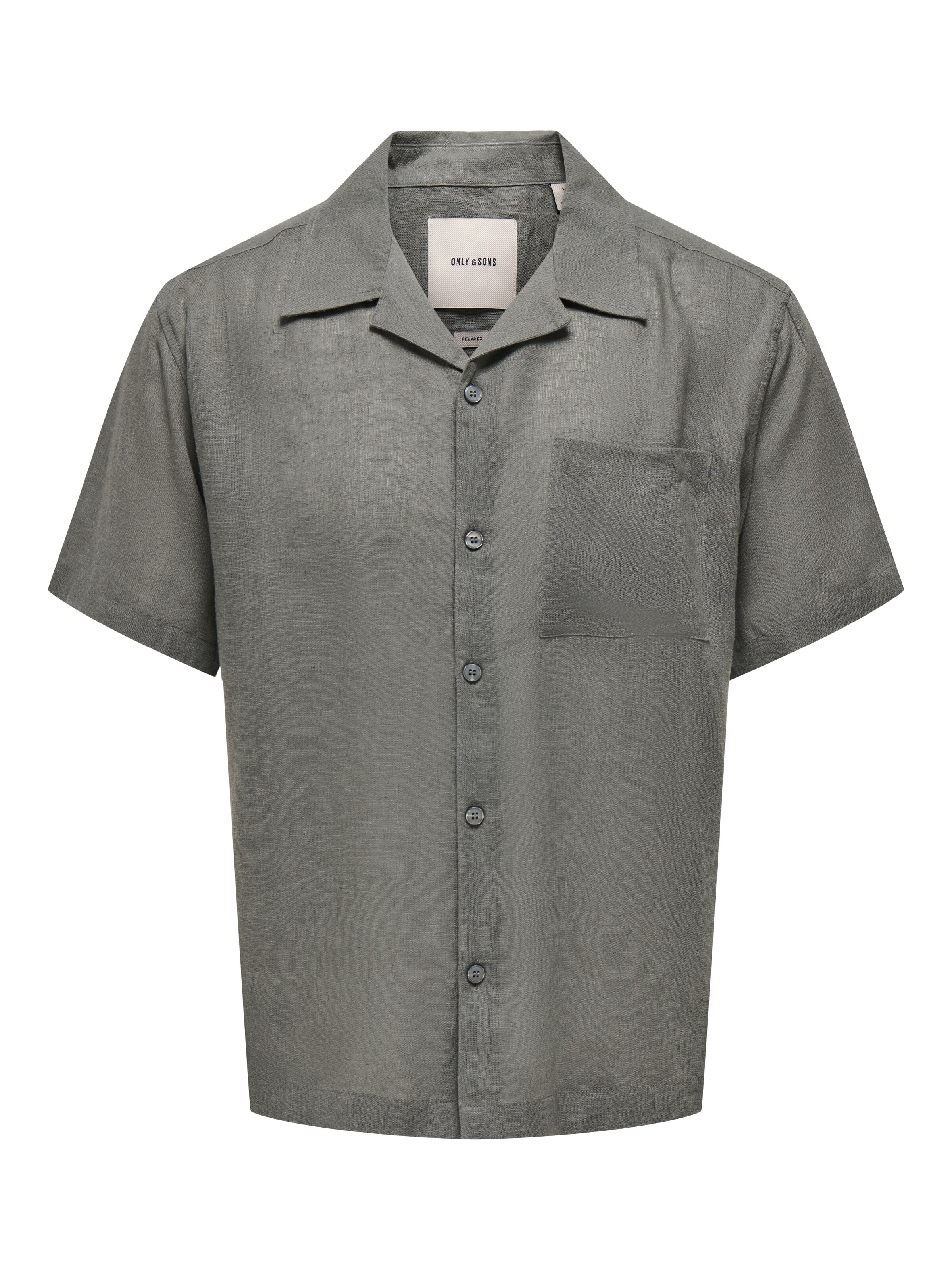 Only & Sons Chemise 'ONSLAURENCE' en gris basalte, Vue avec produit