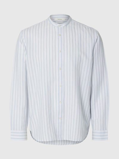 SELECTED Chemise 'SLHClay' en bleu clair / blanc, Vue avec produit