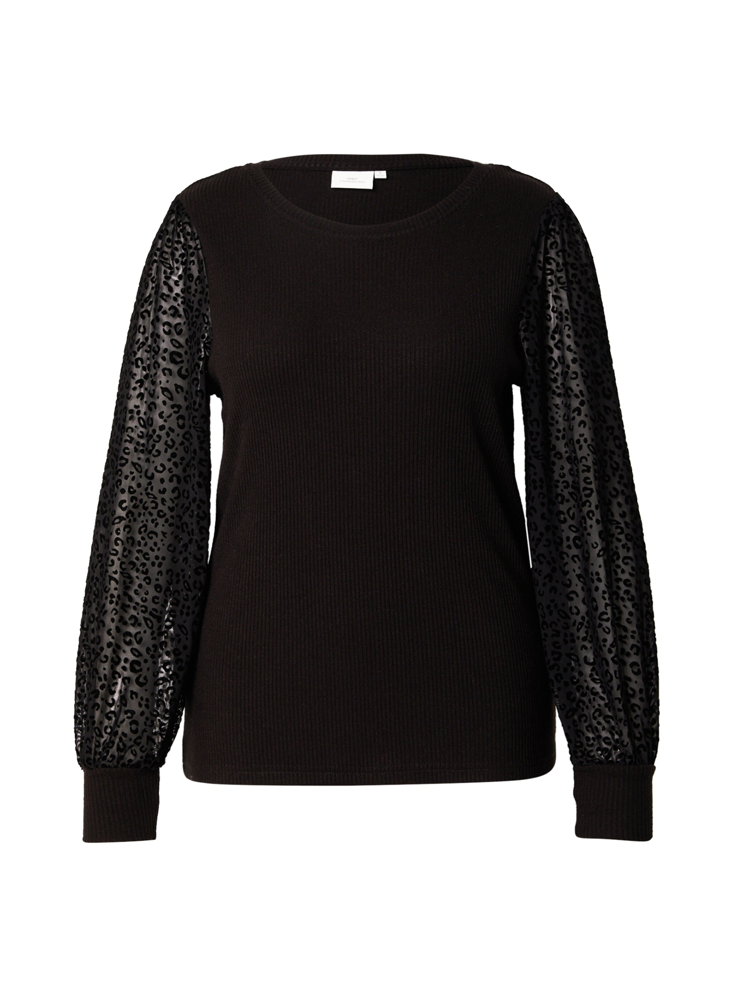 ONLY Carmakoma - Blusa 'CARVelena' en negro: frente