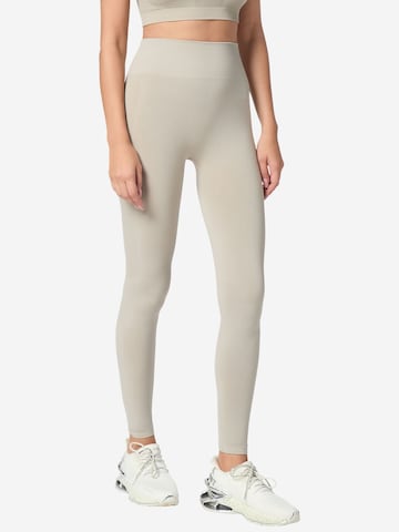Plein Sport Skinny Sports trousers in Grey: front