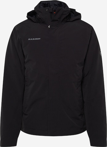 MAMMUT Outdoorová bunda – černá: přední strana