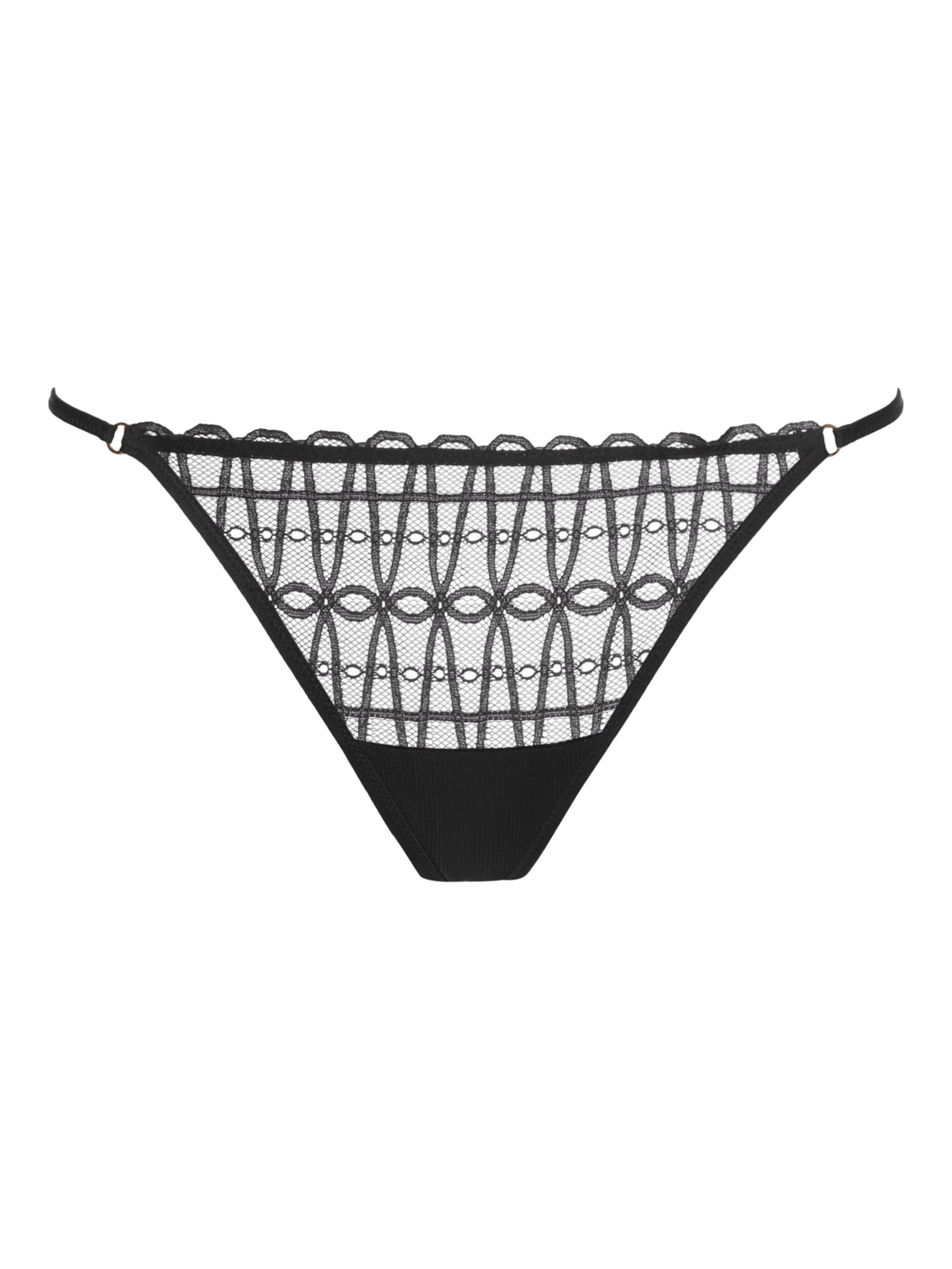 Mey String 'Captivating' in Schwarz: Vorderseite