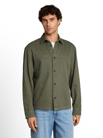 TOM TAILOR DENIM Regular Fit Hemd in Grün: Vorderseite