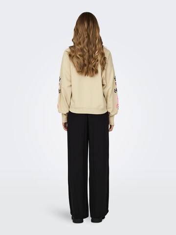 Sweat-shirt 'BROOKE' ONLY en beige