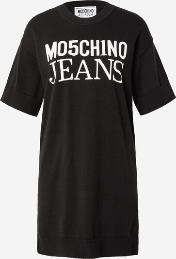 Moschino Jeans Strikkjole i sort / hvid, Produktvisning