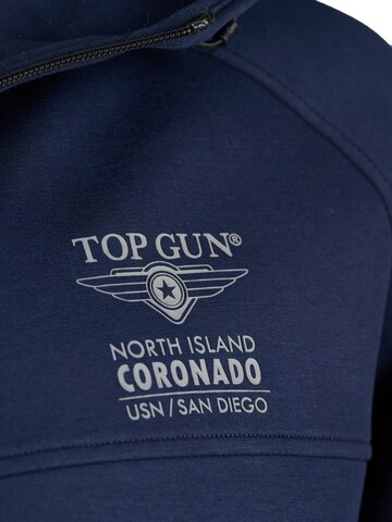 TOP GUN Sweatjacke in Blau