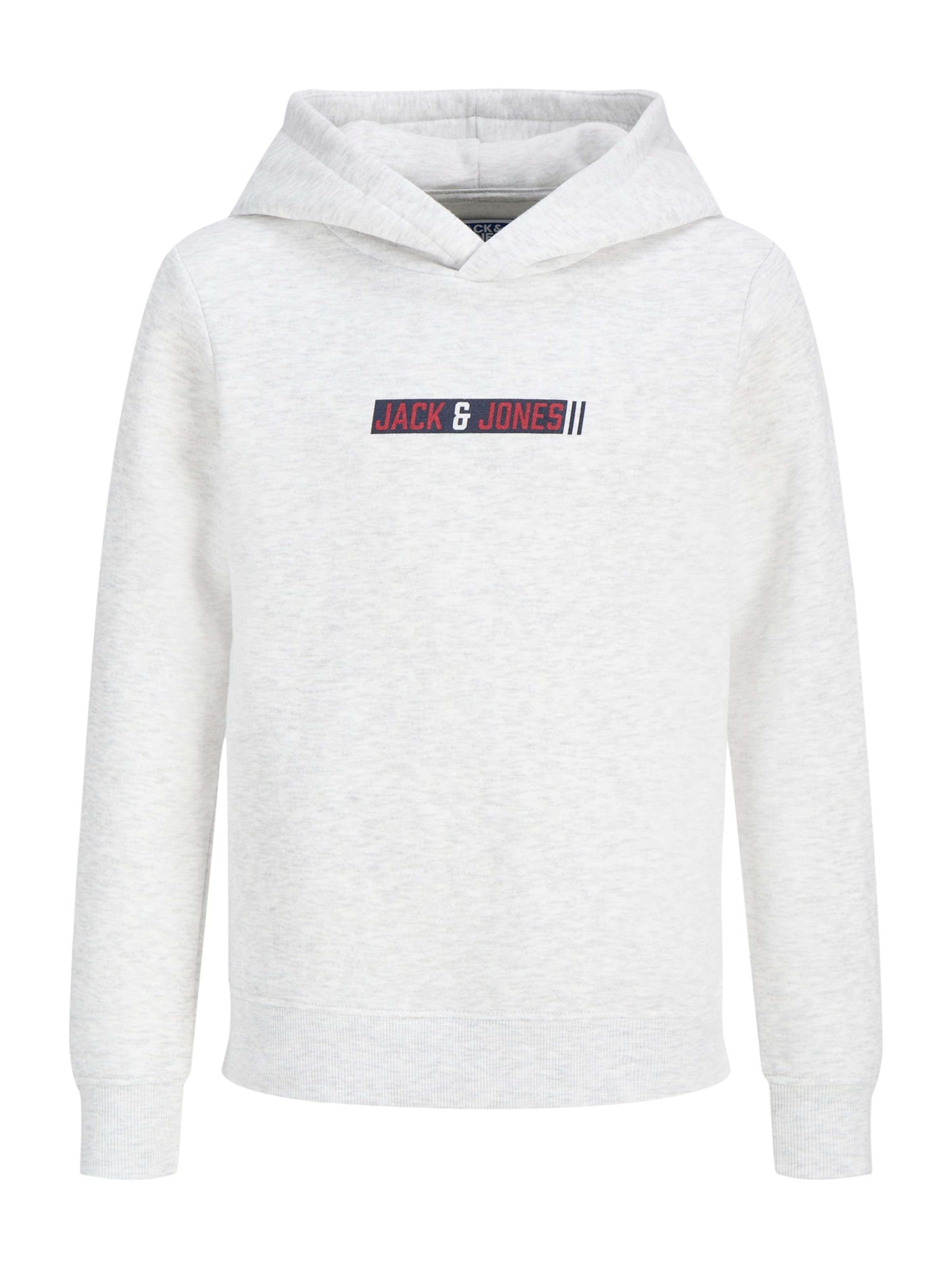 Jack & Jones Junior - Sudadera 'JJMUNK' en blanco: frente