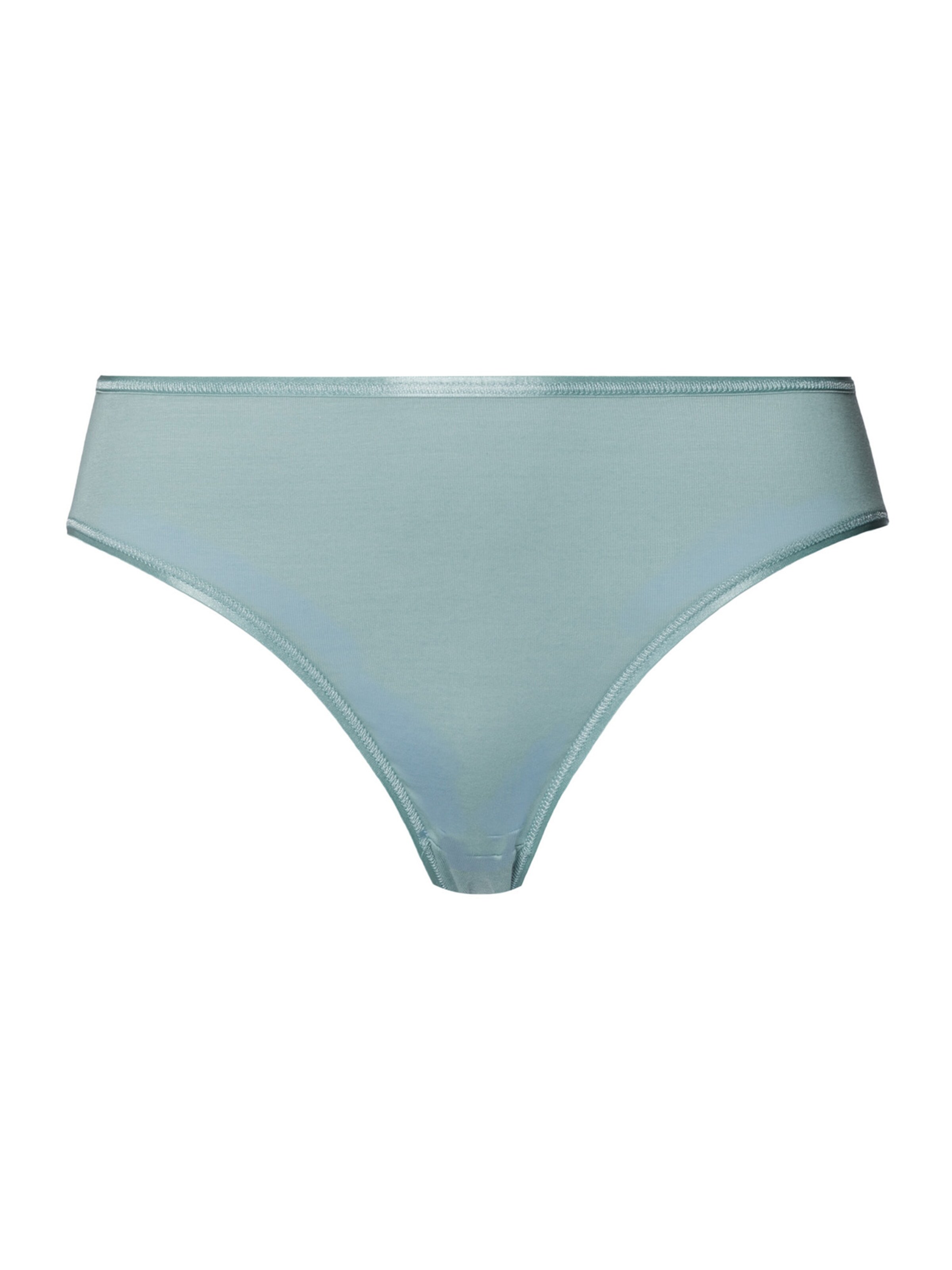 Hanro - Cueca ' Cotton Seamless ' em azul: frente