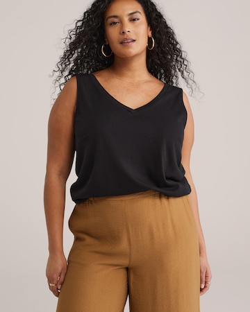 WE Fashion Top in Schwarz: Vorderseite