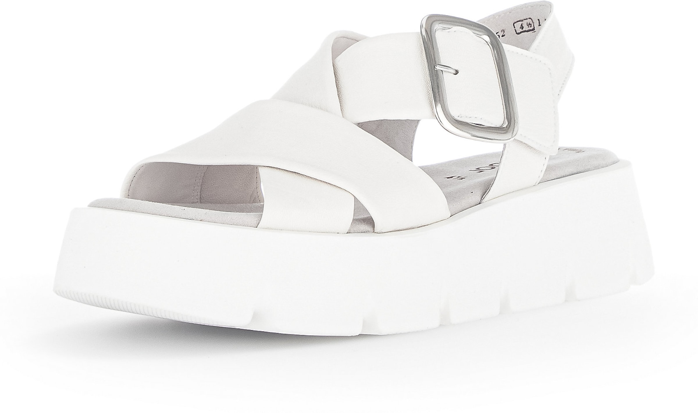 GABOR Sandale in Weiß: Vorderseite