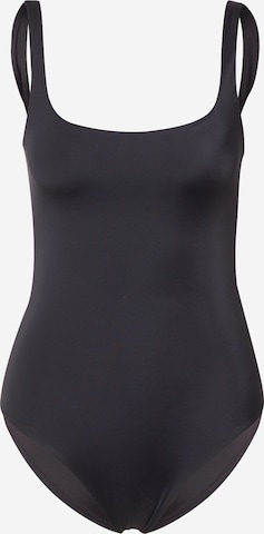 WEEKDAY Bralette Swimsuit 'Desert' in Black: front