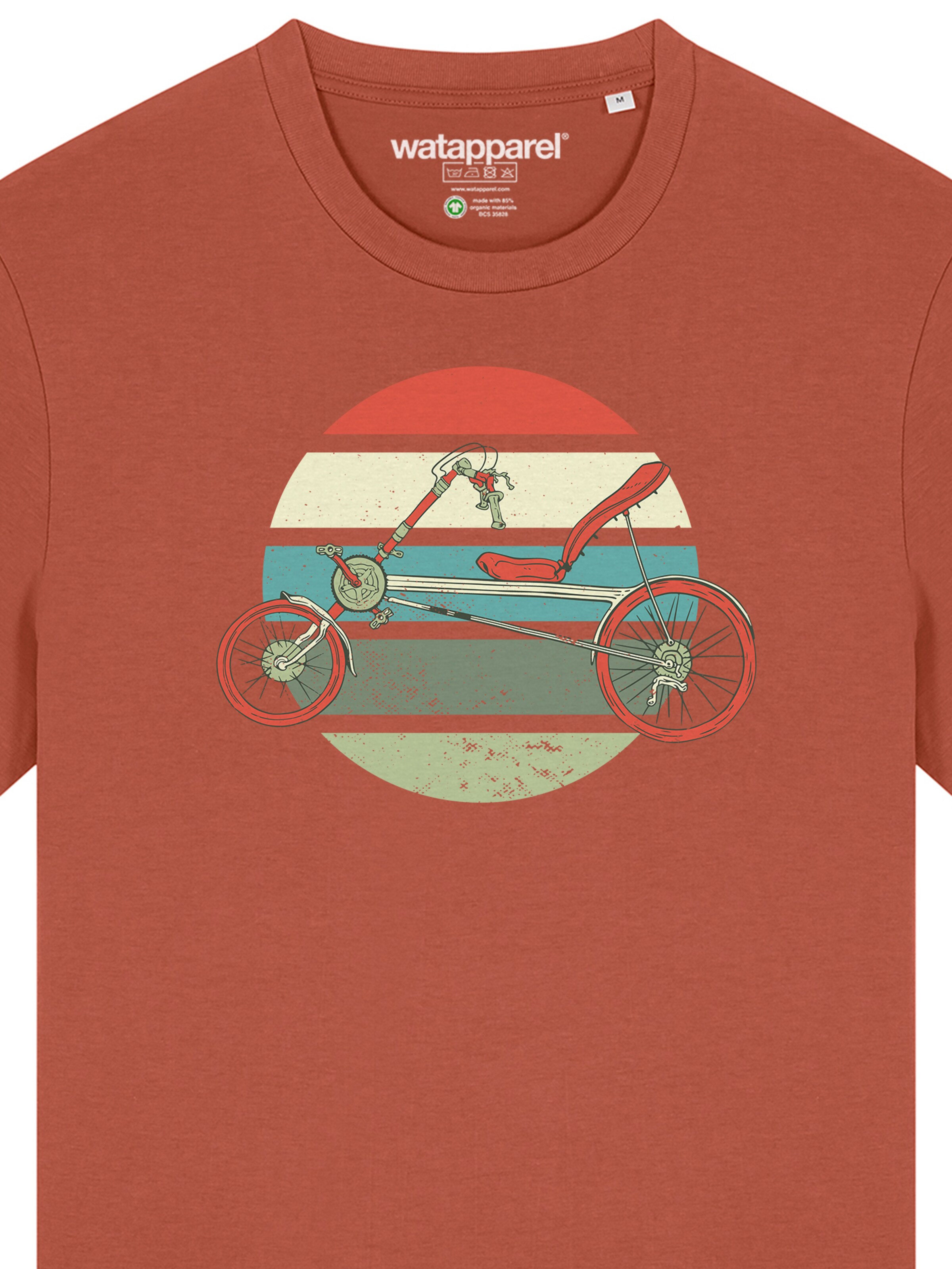 Watapparel Shirt 'Recumbent Bike' in Bruin