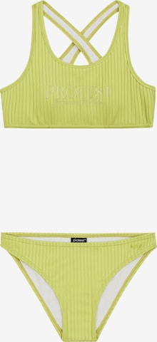 PROTEST Bralette Bikini 'PRTMoon JR' in Green: front