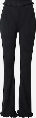 Daisy Street Flared Pants in Black: front